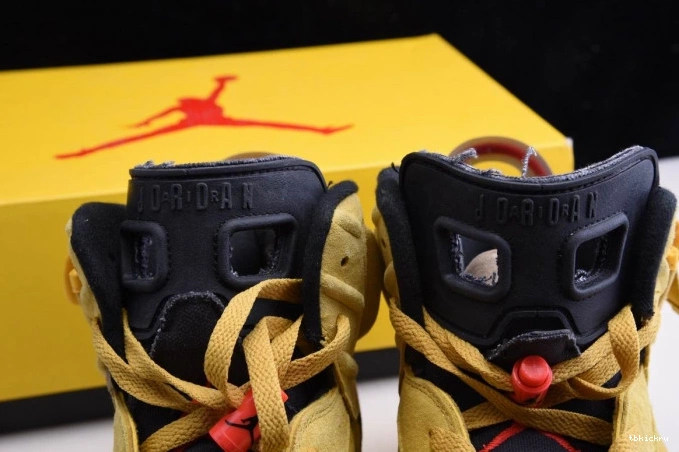 Rep TBkick YELLOW JORDAN 6 SCOTT AIR CN1084-300 X TRAVIS 0728